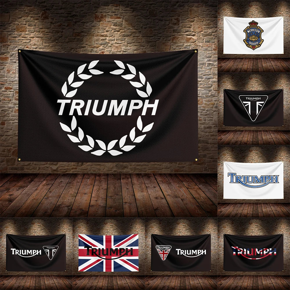 أعلام حائط دراجة نارية من Triumph