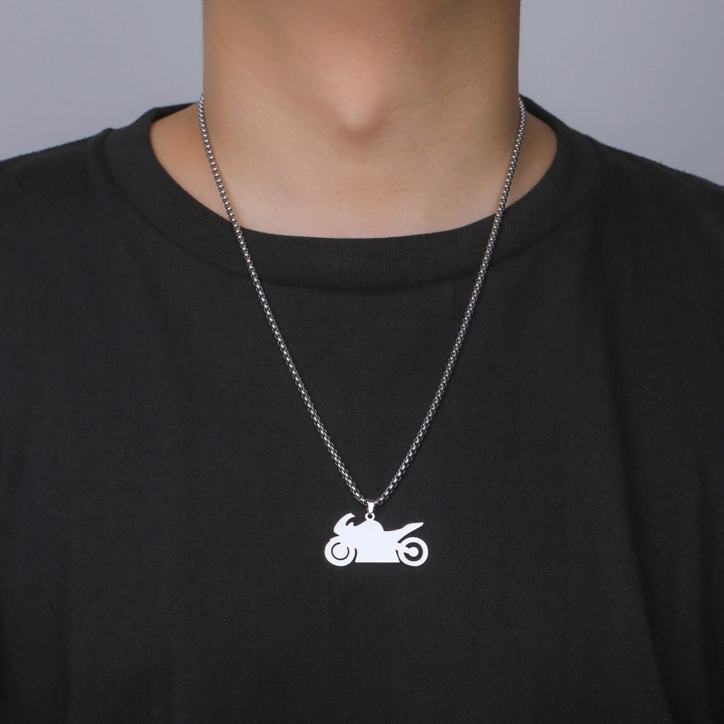 Motorcycle Pendant Necklace