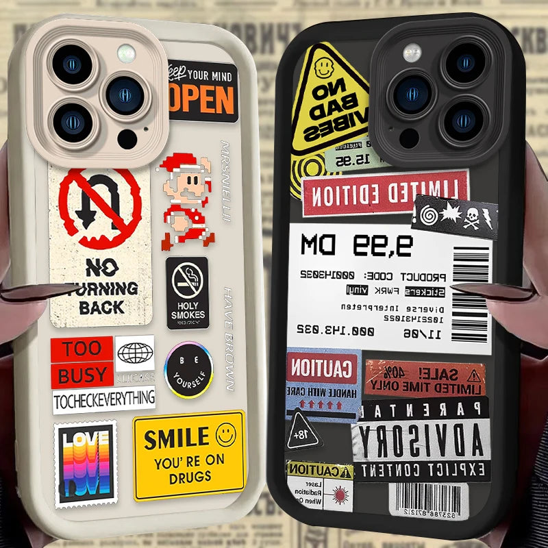 Sticker Style Phone Case