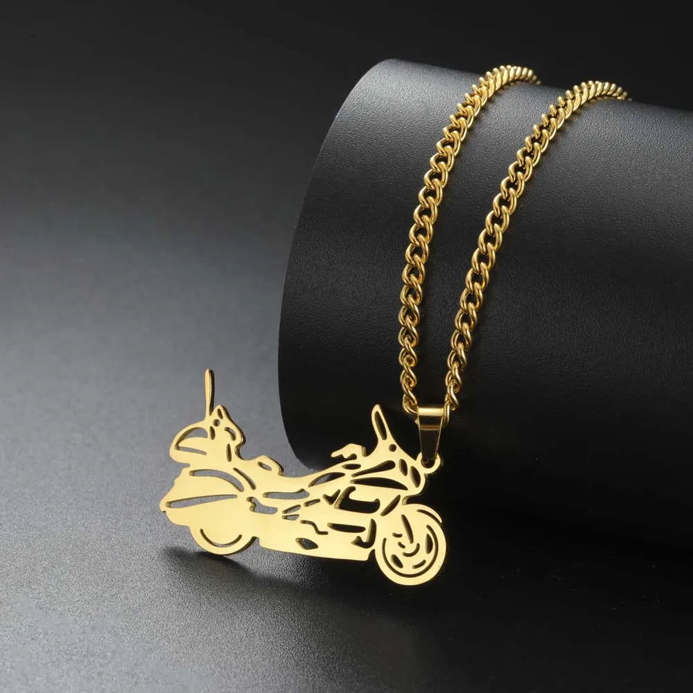Motorcycle Pendant Necklace