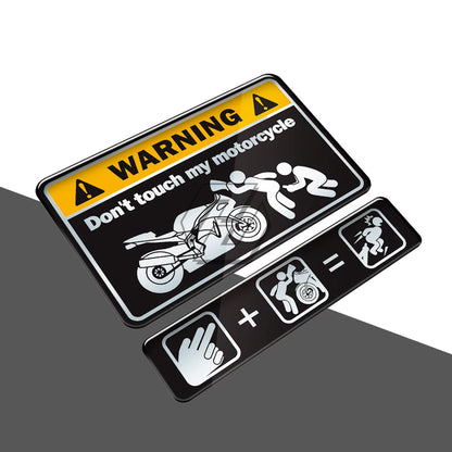 Motorradwarnschild