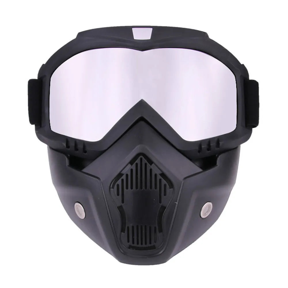 Motorcycle Off-Road Goggles with Detachable Mask