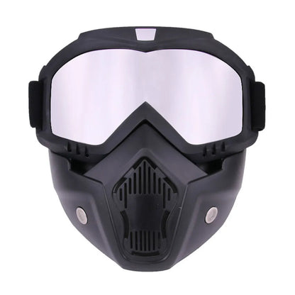 Goggle fuoristrada motocicli con maschera staccabile