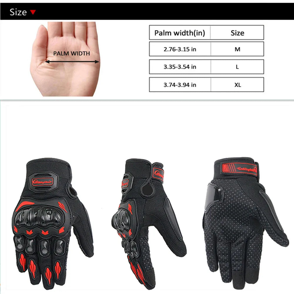 Guantes de protección para motocicleta para mujer