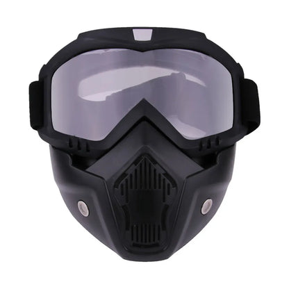 Motorcycle Off-Road Goggles with Detachable Mask