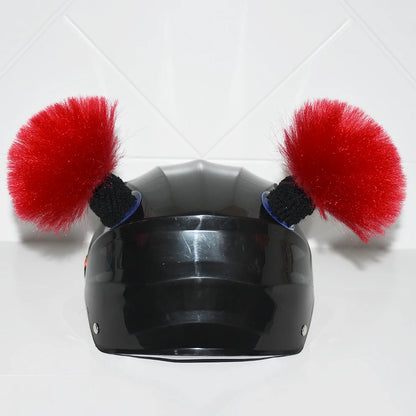 Peluca trenzada de casco de moto para mujer