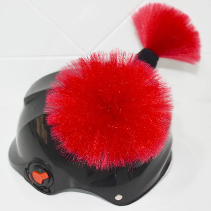 Peluca trenzada de casco de moto para mujer