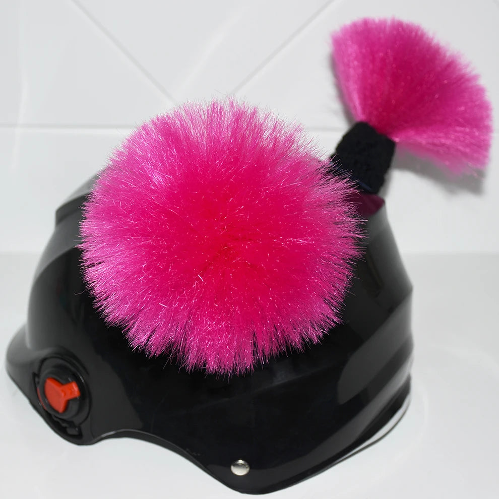 Peluca trenzada de casco de moto para mujer