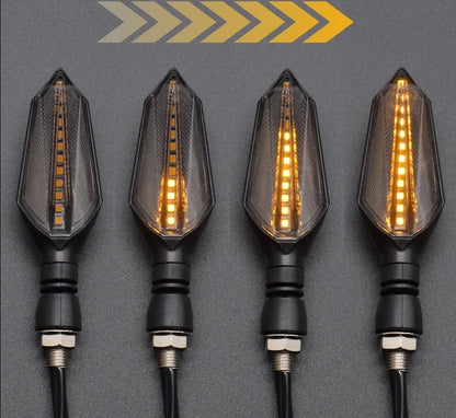 Les clignotants de moto LED Color noir