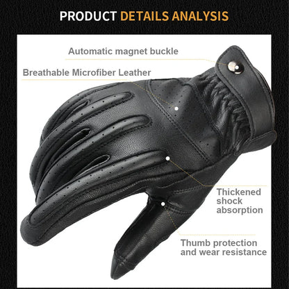 Leather Motorcycle Gloves