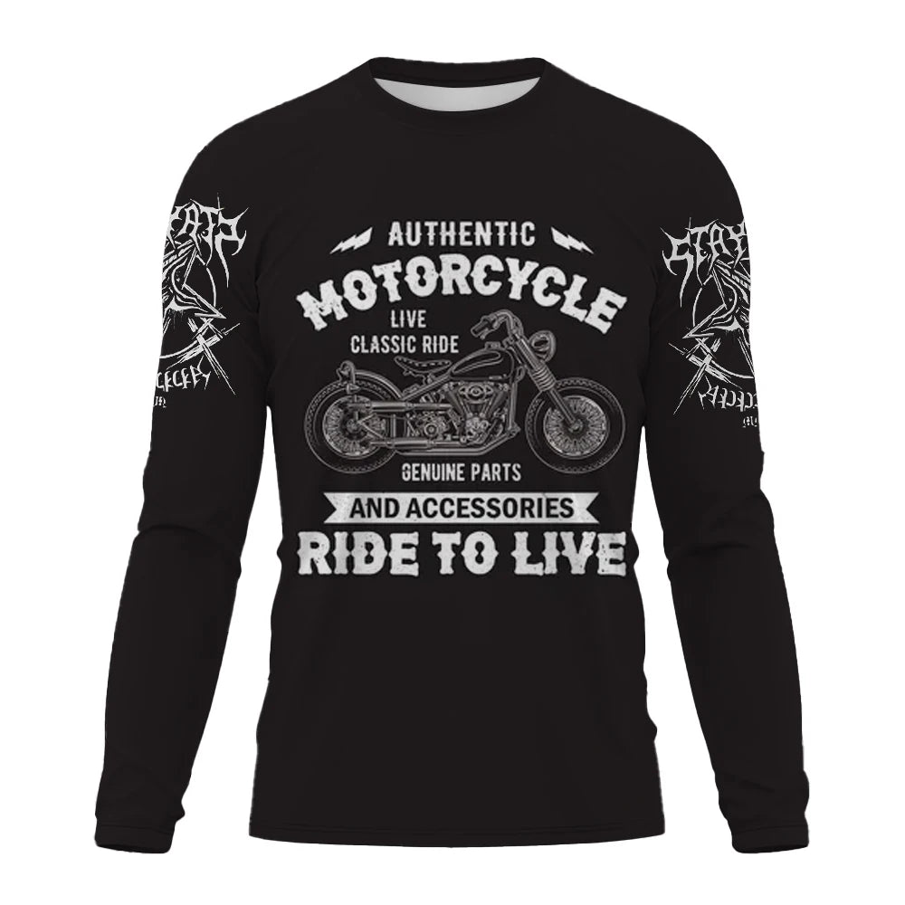 Vintage Motorrad Langarmshirt