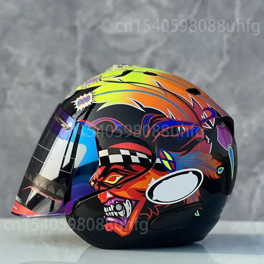 Mountain Cross Meio Capacete de Russell Black