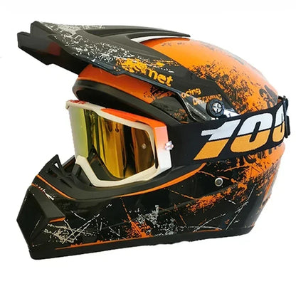 Capacete de motocross de face completa da montanha off-road