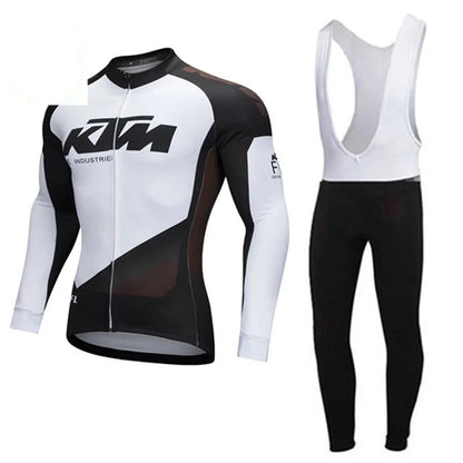 Conjunto de roupas de ciclismo térmico