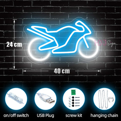 Motorbike LED Neon Sign