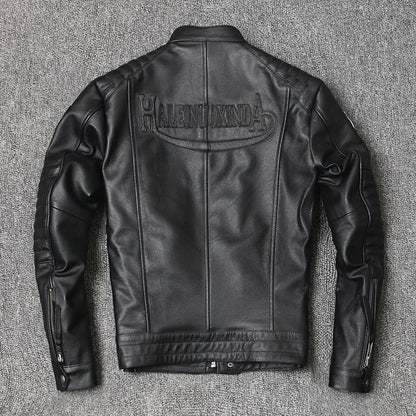 Men's Genuine Leather Biker Jacket