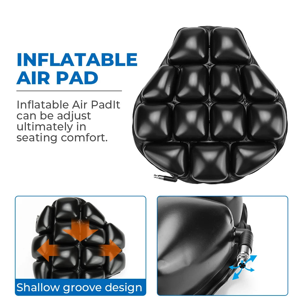 Asiento con almohadilla de aire para motocicleta Universal