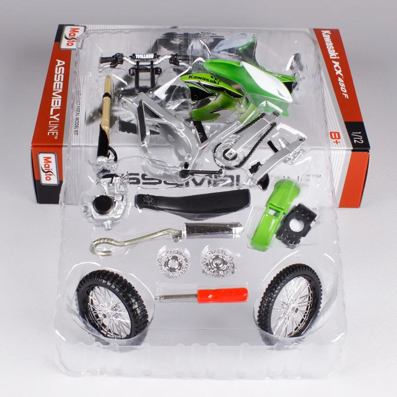 1:12 kit modello di bici da bici kawasaki kx450f