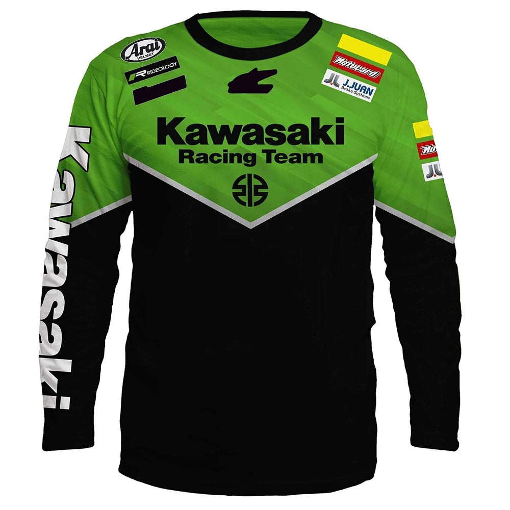 Équipe de course Kawasaki à manches longues