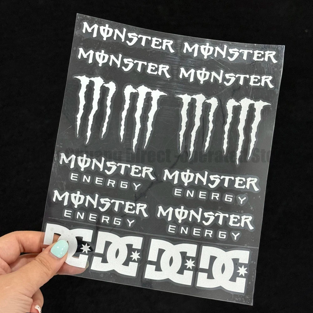 Monster Energy Motorcycle Decal Set