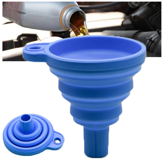 Funil de motor de silicone dobrável universal