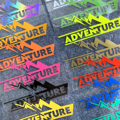 Adventure Sticker for Motorcycles