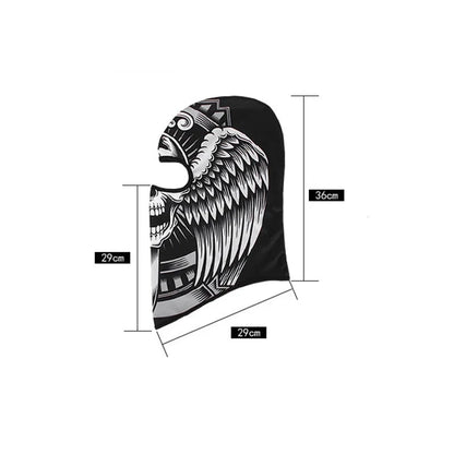 Motorrad Vollgesichts -Schädelmaske Balaclava