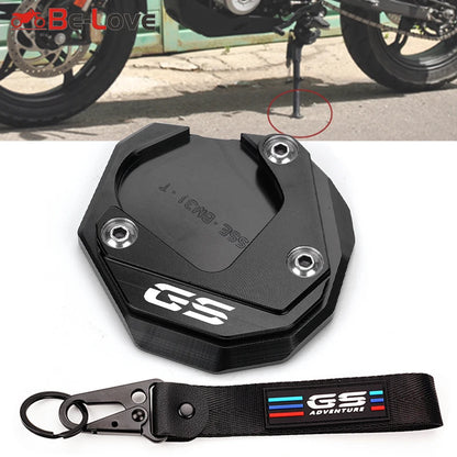 BMW GS Motorcycle Stand Pad com chaveiro