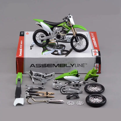 1:12 kawasaki kit de modelo de bicicleta de tierra KX450F