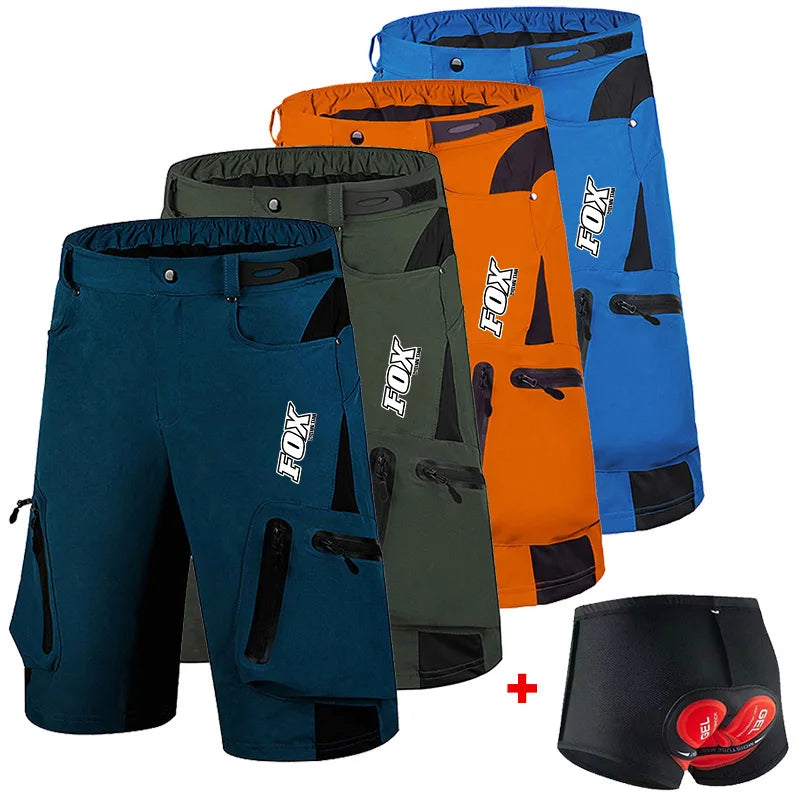 Shorts de vélo de montagne Fox pour hommes avec doublure rembourrée