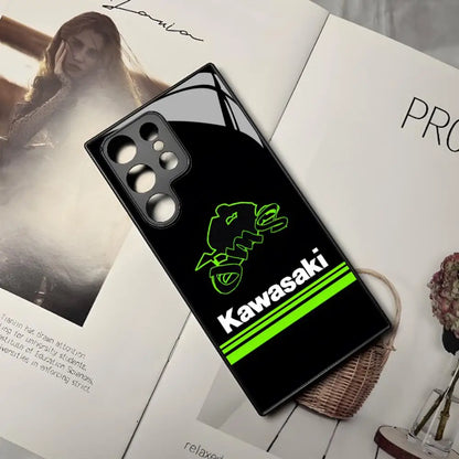 Estuche telefónico de motocicleta Kawasaki para Samsung