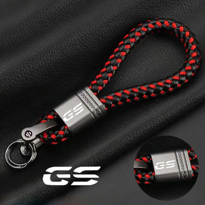 BMW GS Motorcycle Braided Rope Keychain