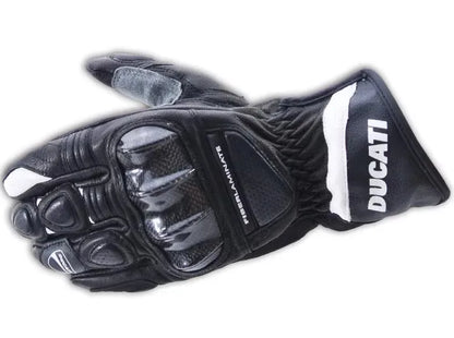 Guantes Ducati Cuero Fibra Carbono