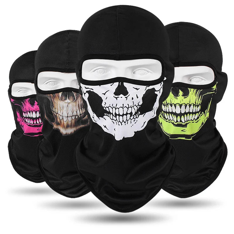 Motorrad Vollgesichts -Schädelmaske Balaclava