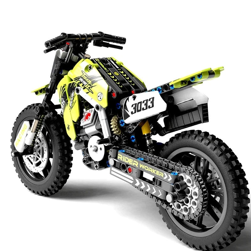 Technical Motorcycle Building Block Set