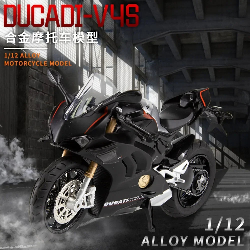 Motocicleta Ducati V4S em miniatura