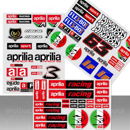 Set adesivo da corsa di Aprilia