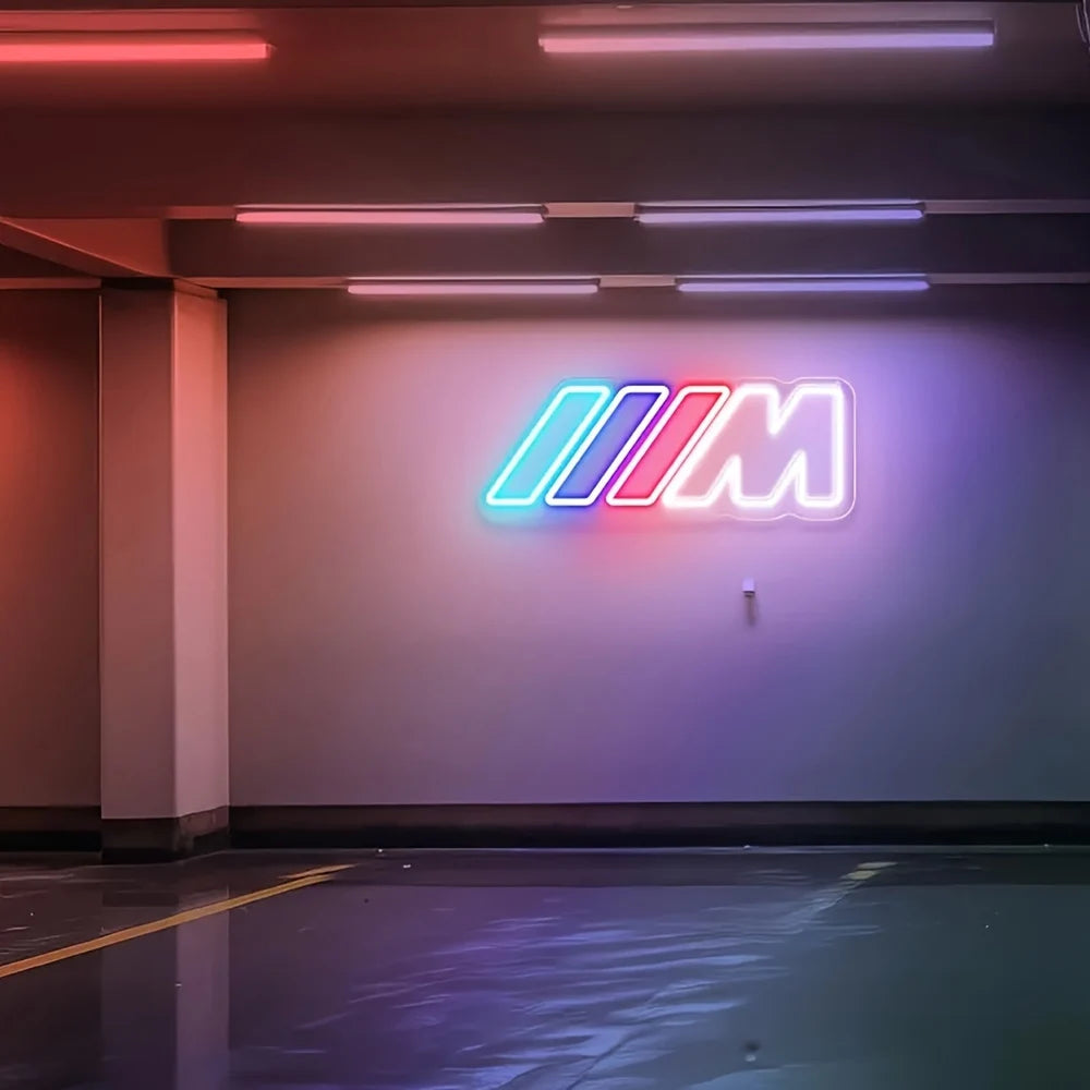 BMW M LOGO LED NEON LUZ