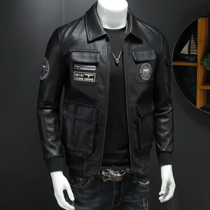 Chaqueta de cuero de moto