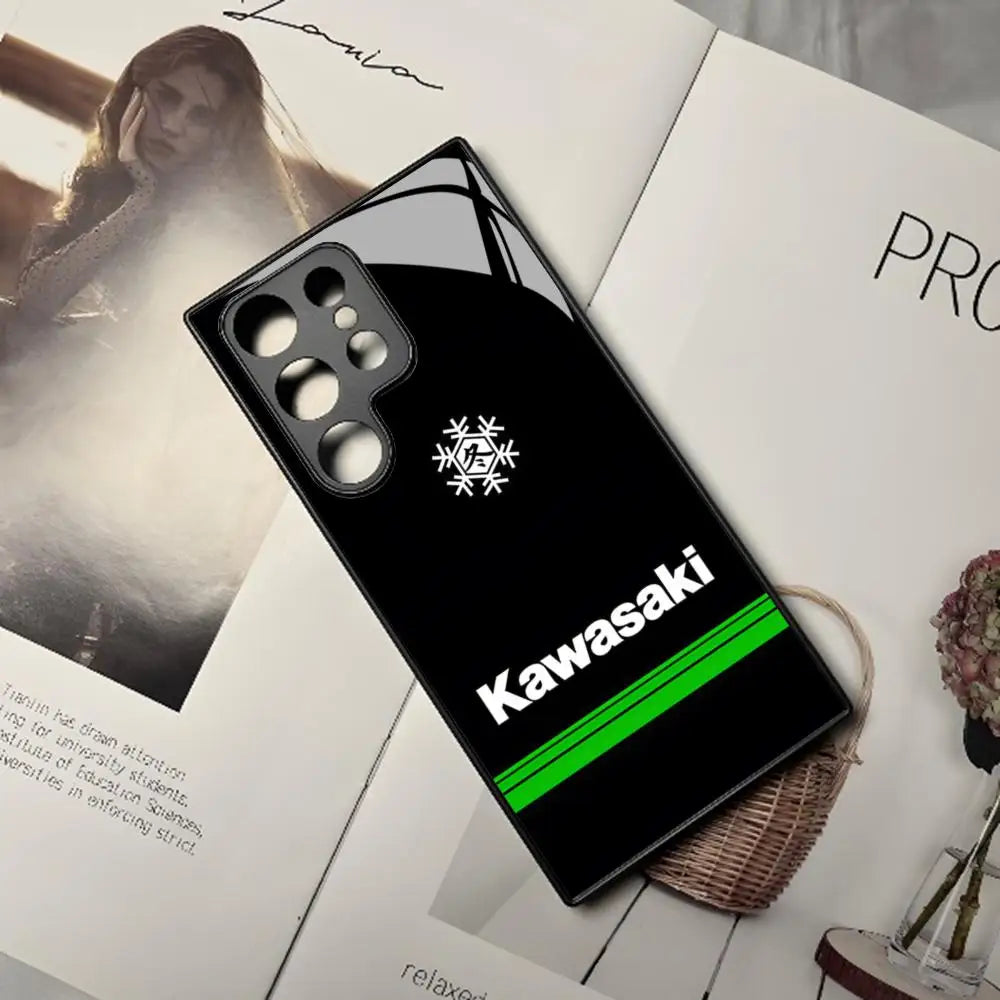 Custodia per telefono motociclistica Kawasaki per Samsung