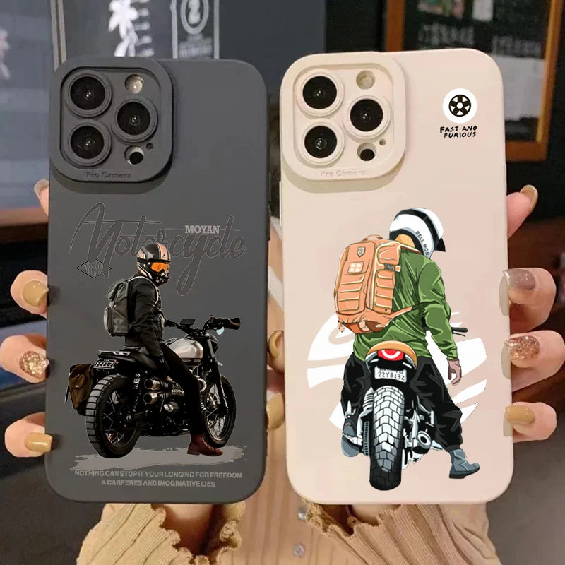 Case de téléphone de moto pour Samsung 