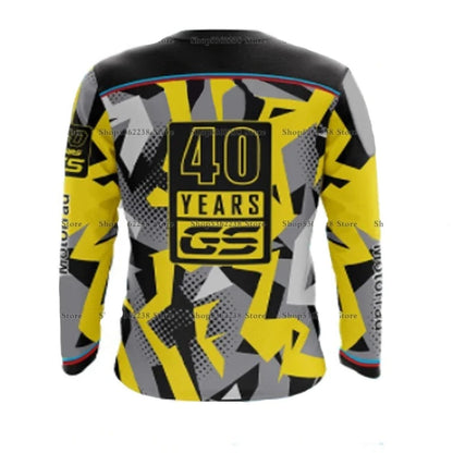 BMW 40 YEARS GS Yellow Long T-Shirt