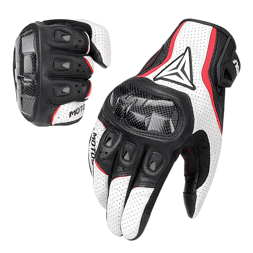 Guantes de carreras de motos transpirables