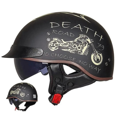 Casque de moto rétro classique allemand