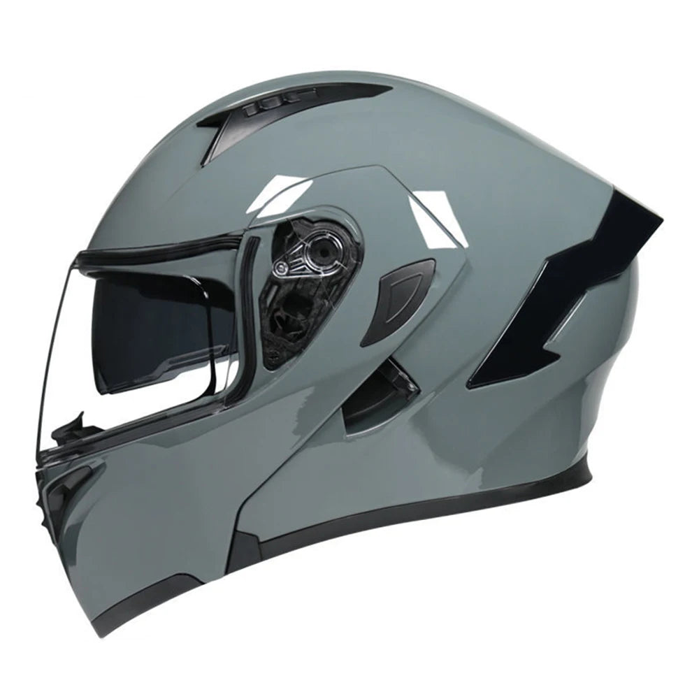 Casco de moto dorado