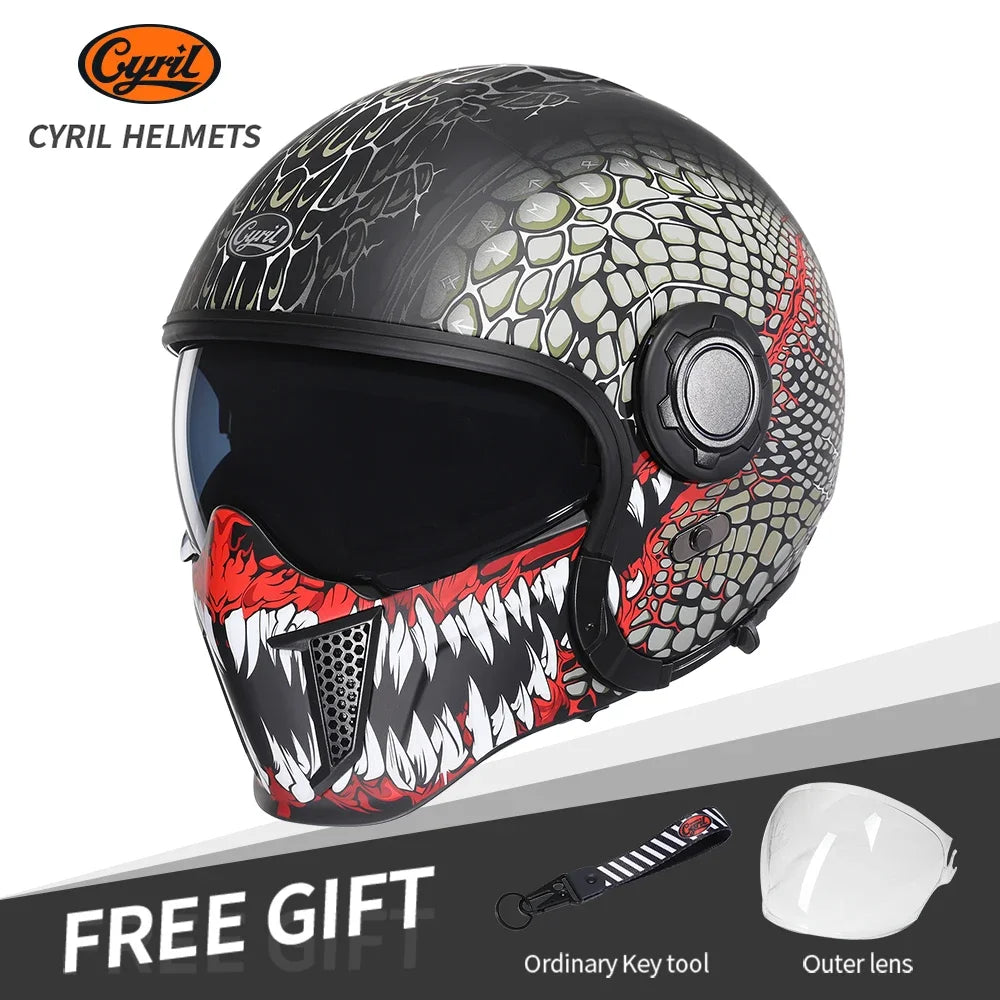 Cyril Full Face Racing Helm 