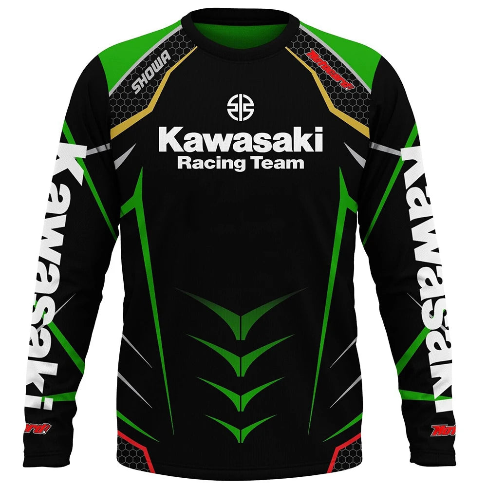 Équipe de course Kawasaki à manches longues