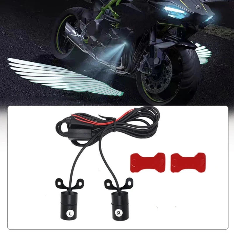 Luci ala di angelo proiettore a LED per moto