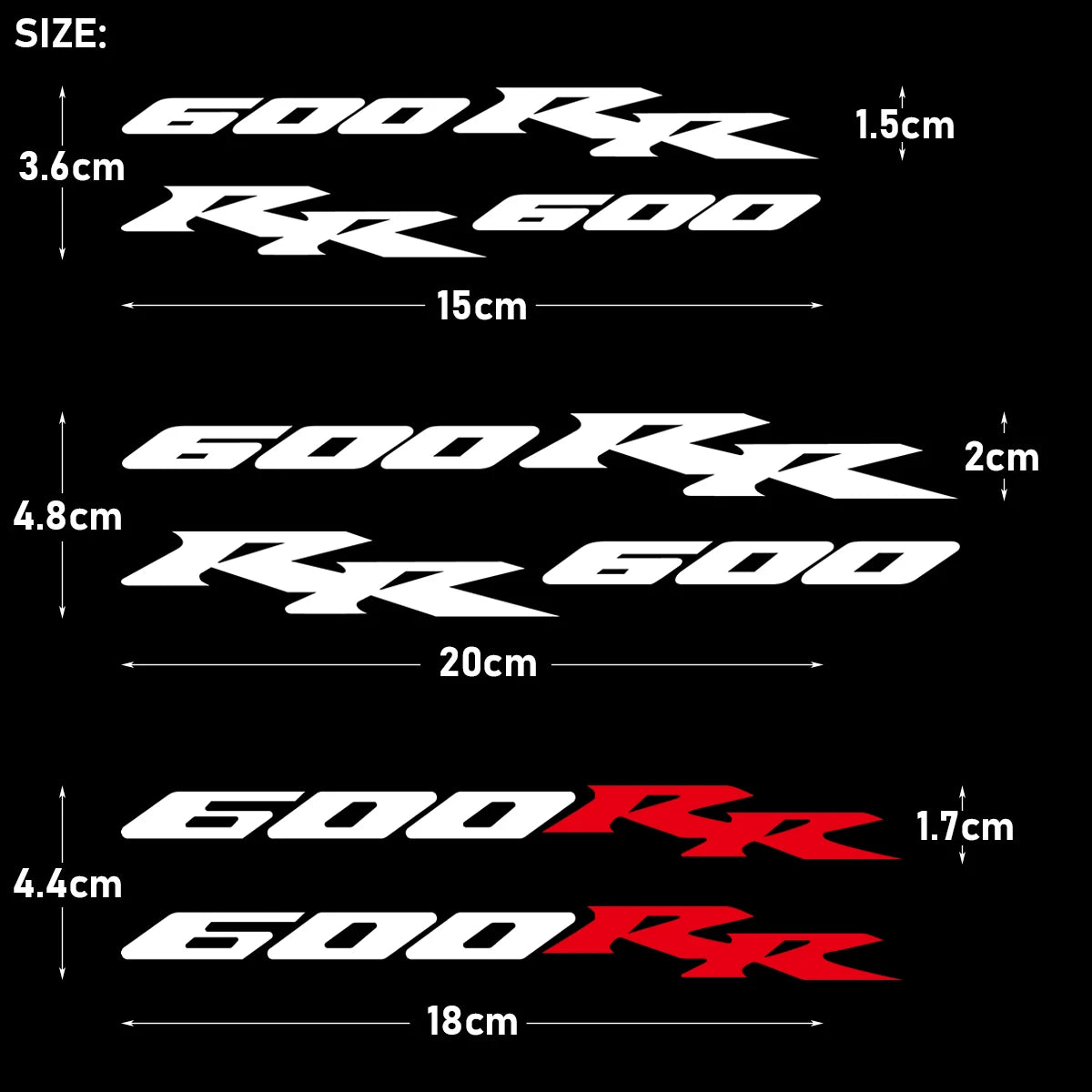 Decalcomanie per moto da 600RR