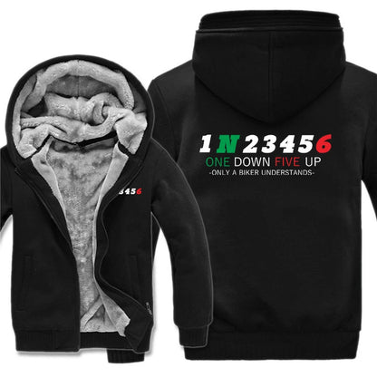 Moto 1N23456 Sweat à capuche zippé